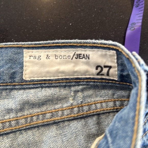 Rag & Bone Boyfriend Jean in Rebel Wash SZ 27 - Picture 3 of 7